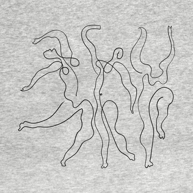 Picasso Line Art - Dancers by shamila